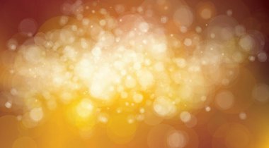 Vektör Bokeh, altın rengi arka plan. Sonbahar arkaplanı..