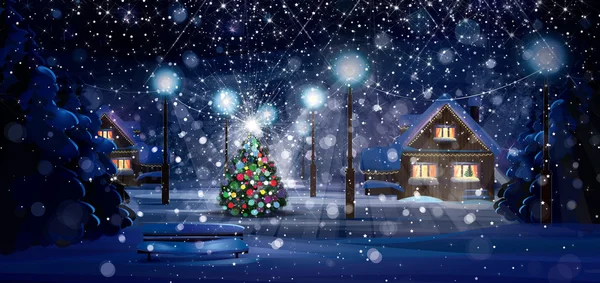 Merry Christmas scene — Stock Photo, Image