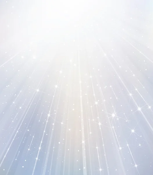 Белый фон с лучами и звездами — стоковый вектор