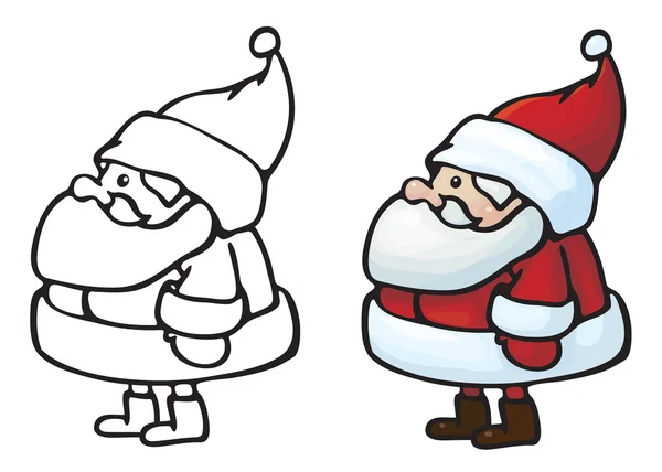 Vetor Papai Noel desenhos animados — Vetor de Stock