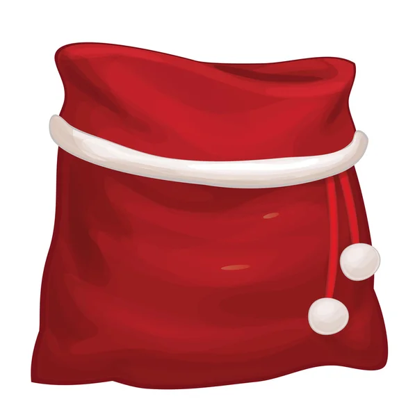 Vector Santa Claus bag — Stock Vector