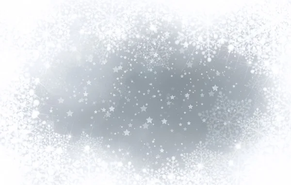 Background with snowflakes frame. — Stock Photo, Image