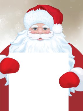 Noel Baba boş tutan.