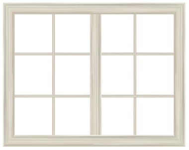 Window frame isolated. clipart