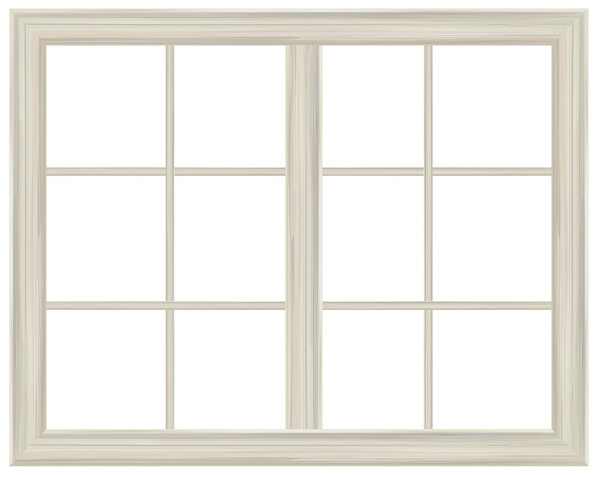 Window frame isolated.