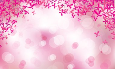 Pembe çiçek sınır