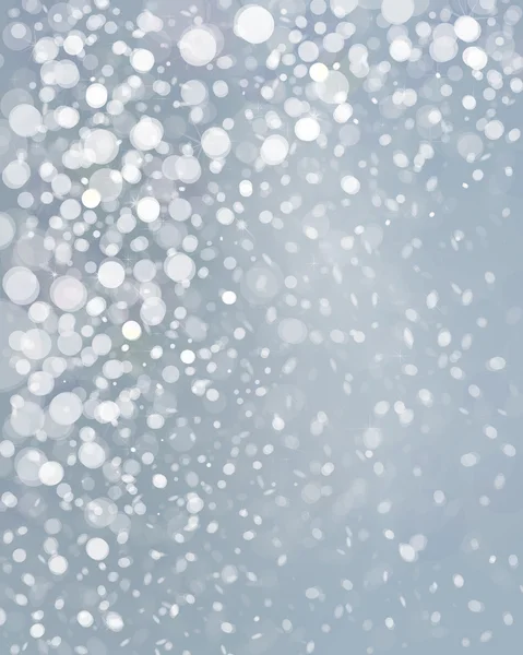 Snowfall grey background. — Stock Vector