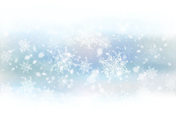 Winter snowflakes background. — Stock Vector