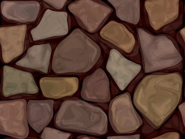 棕色的石头墙. — 图库矢量图片