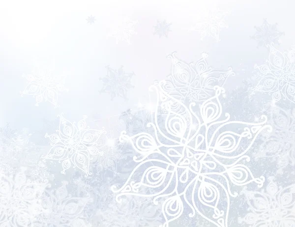 Winter snowflakes background. — Stock Vector