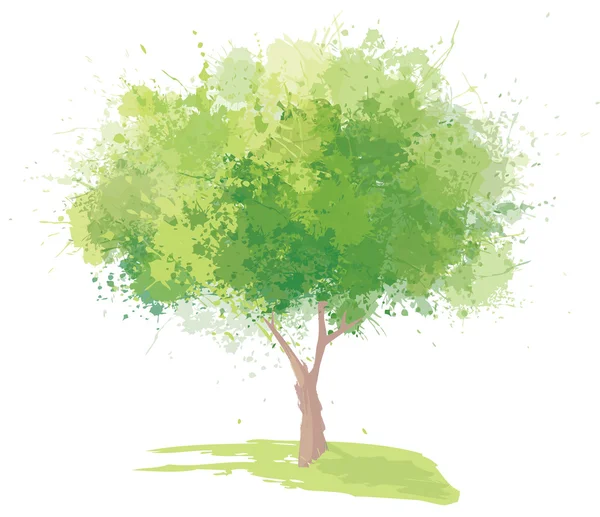 Árbol verde abstracto — Archivo Imágenes Vectoriales