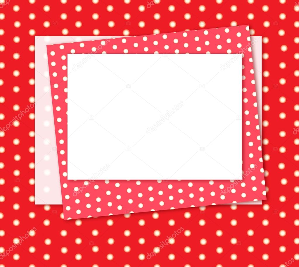 Polka dots frame