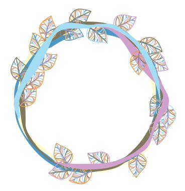 renkli yaprakları çerçeve