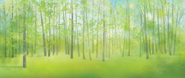 Bahar ormanı geçmişi.