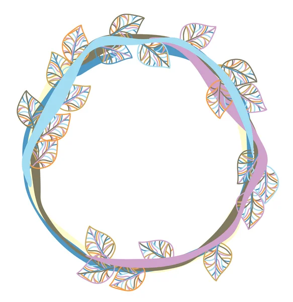 renkli yaprakları çerçeve