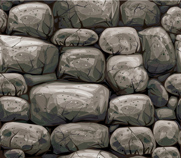 Seamless texture stones wall.