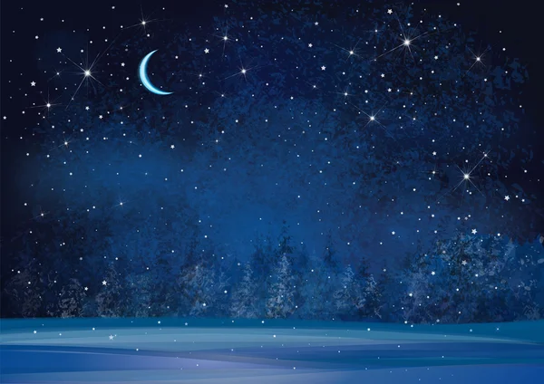 winter night background