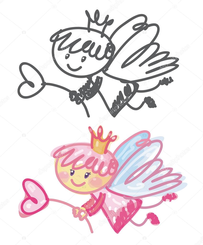 cartoon princess angels characters