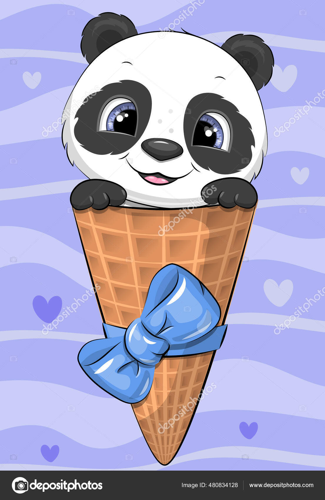 COMO DESENHAR UM SORVETE DE PANDA KAWAII 