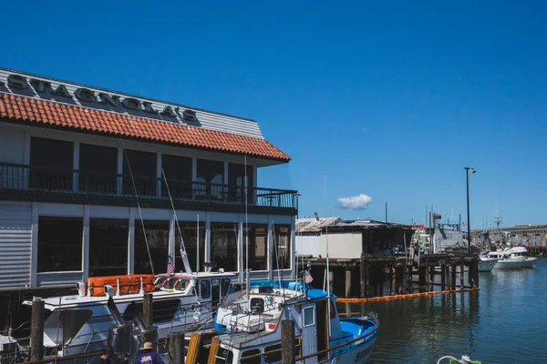 San Francisco Eeuu Marzo 2019 Vista Barcos Casas Fisherman Wharf — Foto de Stock