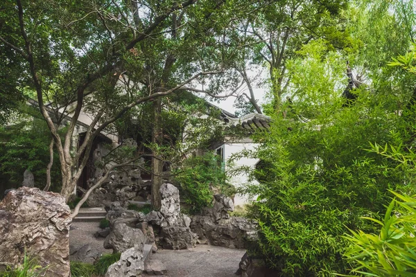 Uitzicht Traditionele Tuin Bij Lingering Garden Scenic Area Suzhou Jiangsu — Stockfoto