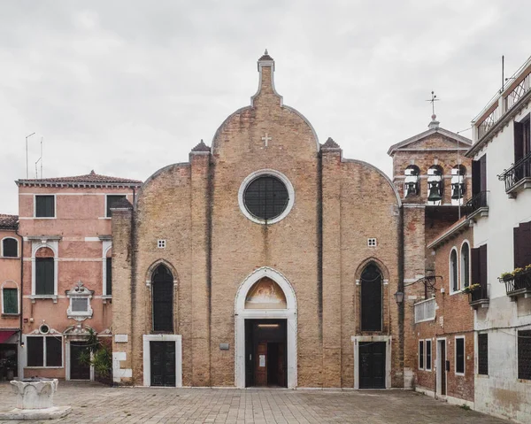 Fachada Igreja San Giovanni Bragora Veneza Itália — Fotografia de Stock