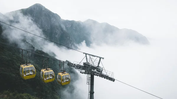 Cable Car Landscape Wugong Mountain Wugongshan Jiangxi China — Stock Photo, Image