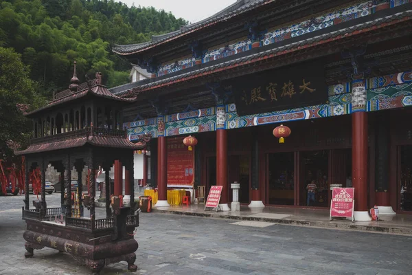 September 2019 Jiangxi Kina Exteriör Stone Drum Temple Shigusi Vid — Stockfoto