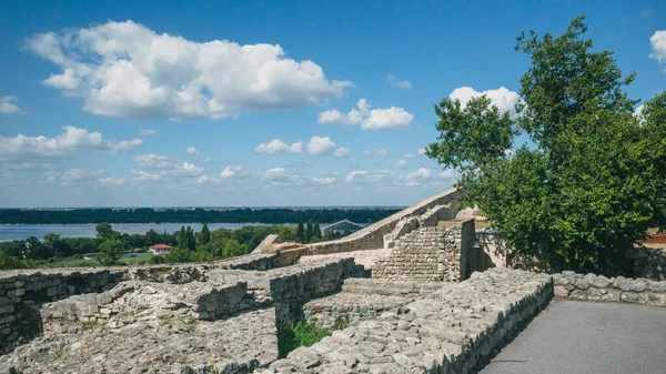 Каменные Стены Белградской Крепости Белграде — стоковое фото