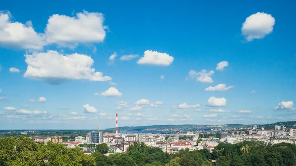 Tájkép Belgrád Belgrádi Erődjéből Szerbiából — Stock Fotó