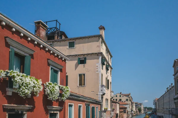 Casas Venecianas Tradicionales Venecia Italia — Foto de Stock