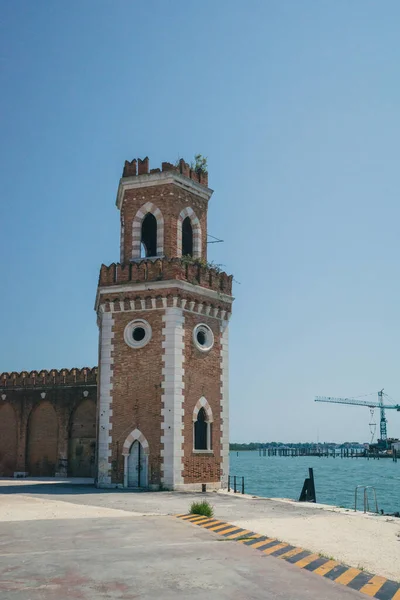 Torre Dell Arsenale Riva Mare Venezia — Foto Stock