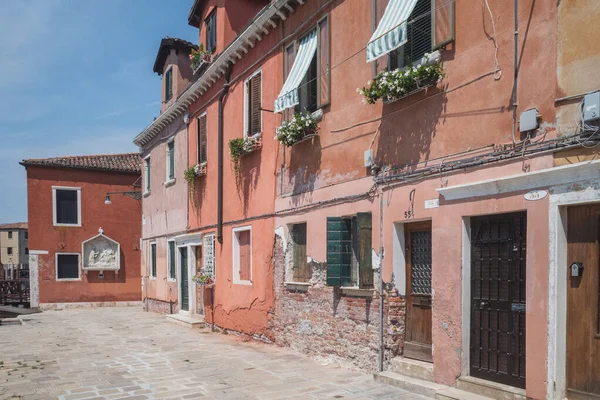Casas Venecianas Tradicionales Venecia Italia — Foto de Stock