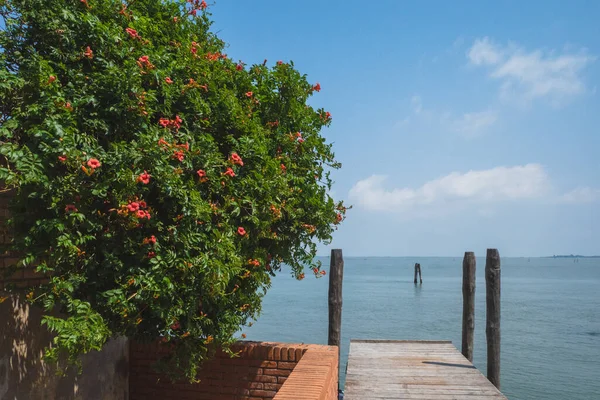 Vista Laguna Desde Isla Murano Venecia Italia — Foto de Stock