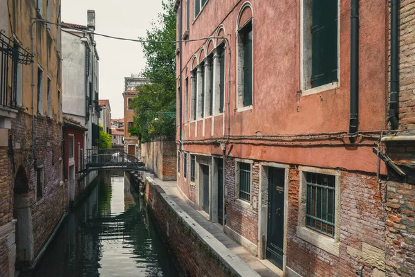 View Canal Venetian Houses Venice Italy — Stock Photo, Image