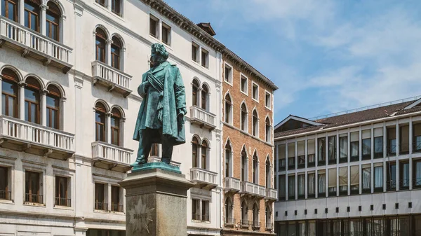 Pomnik Daniele Manina Campo Manin Wenecja Włochy — Zdjęcie stockowe