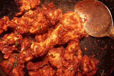 biber tavuk pişirme stok fotoğraf