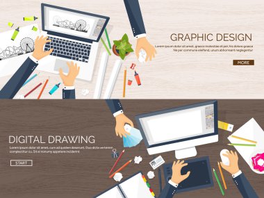 Grafik web tasarımı. Çizim ve resim. Geliştirme. İllüstrasyon, çizim, serbest. Kullanıcı arabirimi. Uı. Bilgisayar, dizüstü bilgisayar. Ahşap doku.