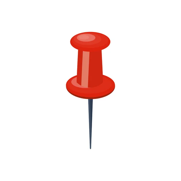 Push pins in een vlakke stijl. Attachment.Paperwork.Vector afbeelding. — Stockvector