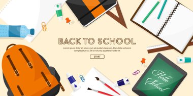 Okul illüstrasyonuna geri dön. 