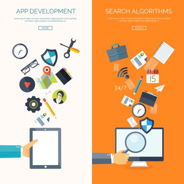 Vektör illüstrasyon. Düz arka plan. Sosyal medya, sohbet. Küresel iletişim. Dizüstü bilgisayar, bilgisayar, hoparlör. E-posta. Web sohbeti, internet mesajları. Sms.