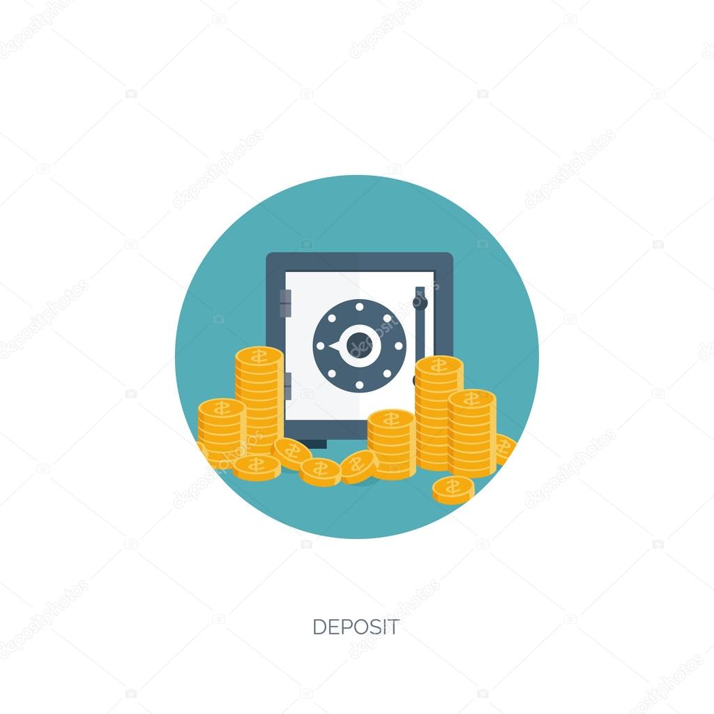 Flat vector illustration background. Money, money making. Web payments. World currency. Internet store, shopping. Pay per click. Business.