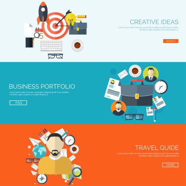 Vektör illüstrasyon. Düz iş geçmişi. Yönetim, idari planlama.