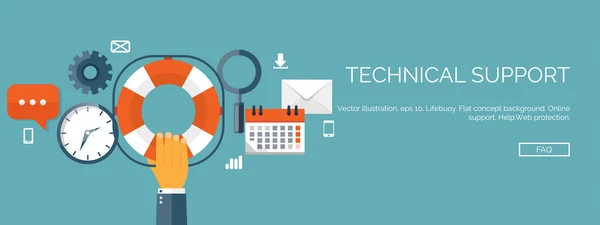 Concepto de soporte técnico — Vector de stock