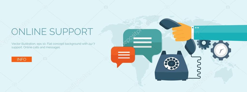 Online support concept