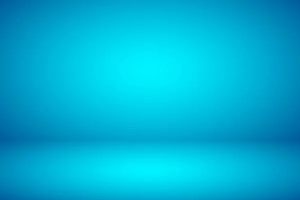 Порожній синій студійний абстрактний фон з ефектом прожектора. Тло вітрини продукту . — стоковий вектор