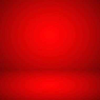 Lşık efektli boş kırmızı stüdyo soyut arka plan. Ürün vitrini arka planı.