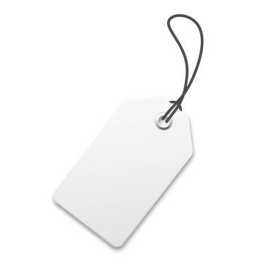 Gerçekçi fiyat etiketi. Özel teklif ya da indirim etiketi. Satış kağıdı çıkartması. Promosyon satış rozeti. Vektör illüstrasyonu.