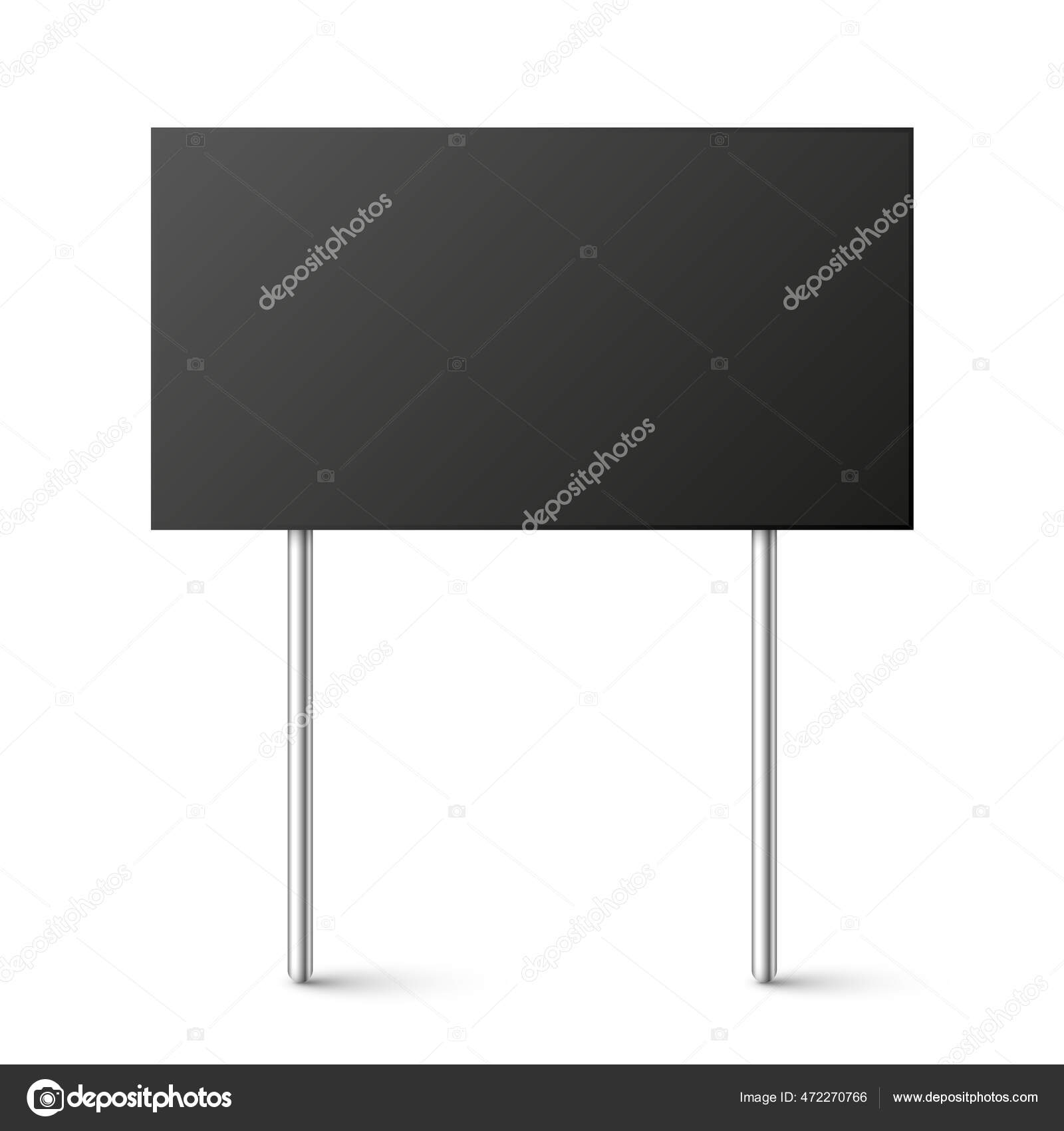 Image vectorielle Tableau noir vierge avec place pour le texte, panneau de  protestation isolé sur fond blanc. Démonstration réaliste ou bannière  publicitaire. Modèle de plaque de carton d'action de grève. Illustration  vectorielle., image size:1600x1700