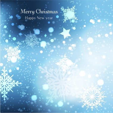 Kar taneleri olan zarif bir Noel arkaplanı.